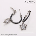 93750 Diseño simple Joyas de acero inoxidable con forma de estrella y clip en pendientes